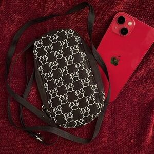 Disney D-Tech Minnie Mouse Embroidered Crossbody Phone Bag